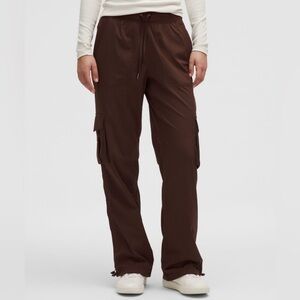 lululemon Relaxed Fit Dance Studio Mid Rise Cargo Pants M Lava Cake Brown